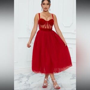Fashion nova red dress
